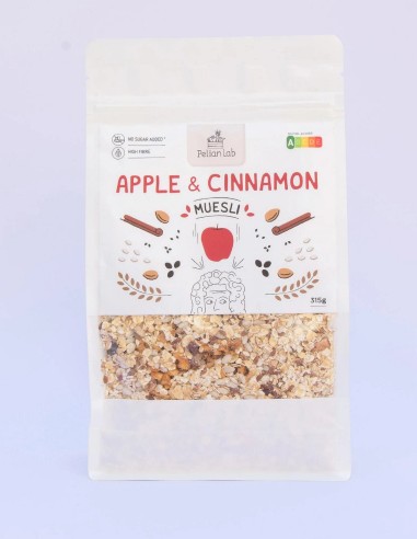 Muesli Apple & Cinnamon 315g - Pelian Lab