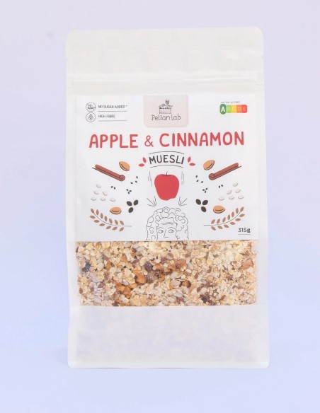 Muesli Apple & Cinnamon 315g - Pelian Lab