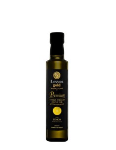 Lesvos gold Premium Extra Virgin Olive oil Condiment Lemon 250ml