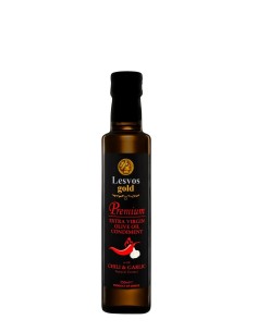Lesvos gold Premium Extra Virgin Olive oil Condiment Chili & Garlic 250ml