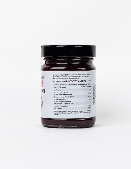 Forest Fruit Jam Sugar Free 250g - Treasure Farm Thessaly