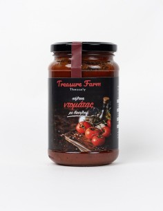 Σάλτσα Ντομάτας με Βασιλικό 360g – Treasure Farm Thessaly